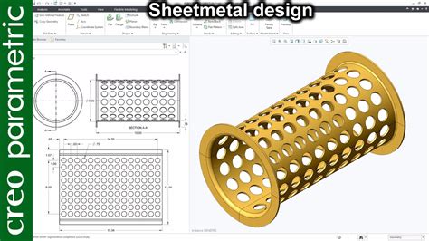 sheet metal drawing in creo|creo sheet metal tutorial.